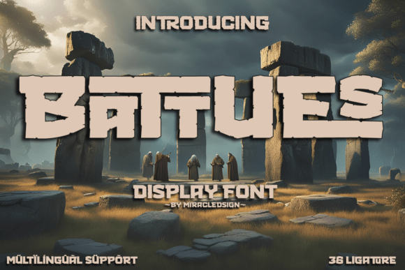 Battues: The Bold Display Font for Epic Projects