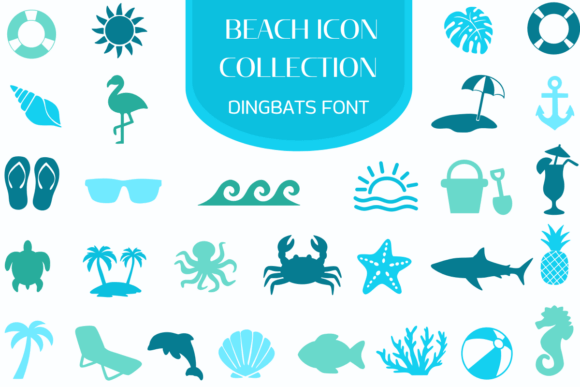 Beach Icon Collection: The Ultimate Toolkit for Coastal Designs