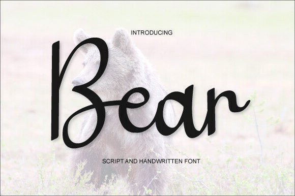 Bear: A Handwritten Font for Warm, Inviting Designs