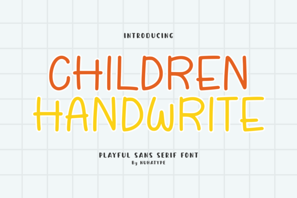 Children Handwrite: A Friendly Font for Creative Projects