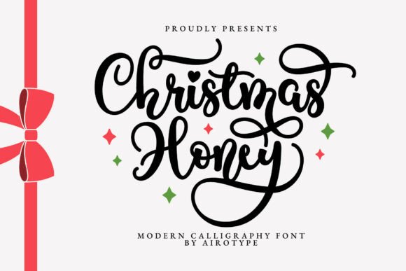 Christmas Honey: A Festive Calligraphy Font for Joyful Designs