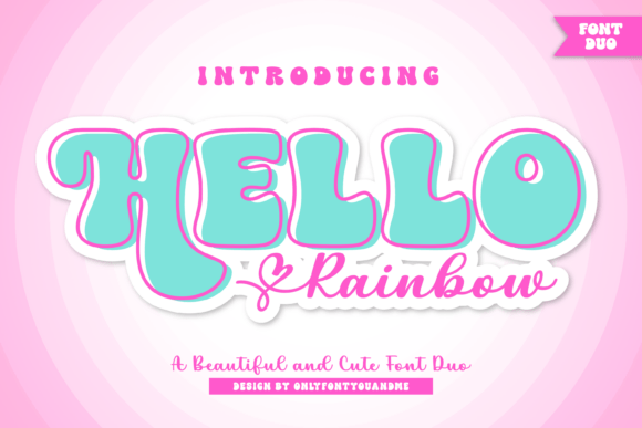 Embracing Whimsy: A Deep Dive into the Hello Rainbow Font Duo