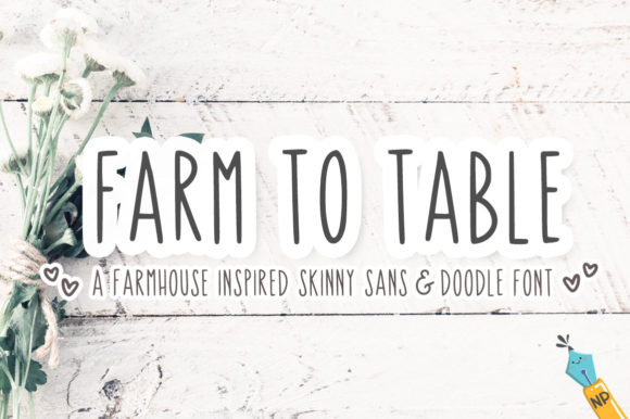 Farm to Table: A Modern Font Duo for Rustic Design
