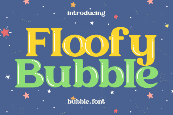Floofy Bubble: A Playful Serif Font for Whimsical Designs