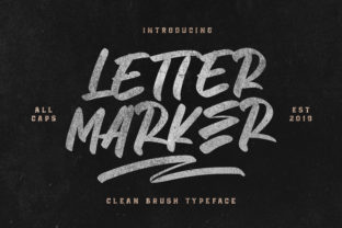 Letter Marker: A Bold Handwritten Font for Urban Designs
