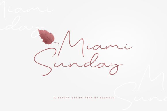 Miami Sunday: A Fresh Script for Standout Design