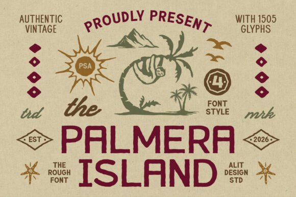 Palmera Island: The Typeface with a Vintage Soul