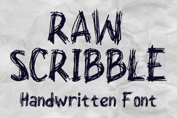 Raw Scribble: The Handwritten Font with a Distinctly Organic Vibe
