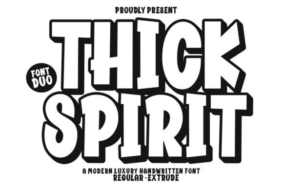 Thick Spirit: A Creative Font for Bold Designs