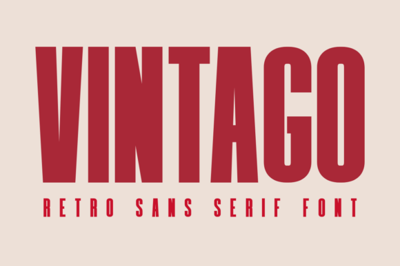 Vintago: Bold Retro Sans Serif for Modern Design