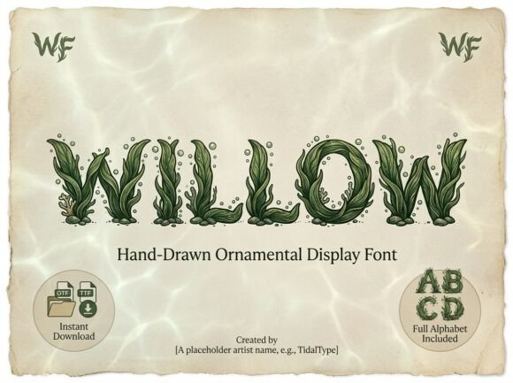 Willow: A Typeface Born of the Ocean Floor